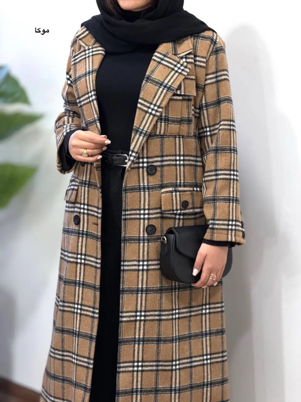 پالتو پشمی بلند آستردار متینا 1